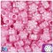BeadTin Light Pink Pearl 13mm Flower Plastic Pony Beads (250pcs)